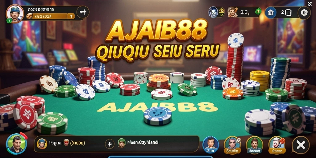 Tampilan seru gameplay AJAIB88 saat berkompetisi di QiuQiu.