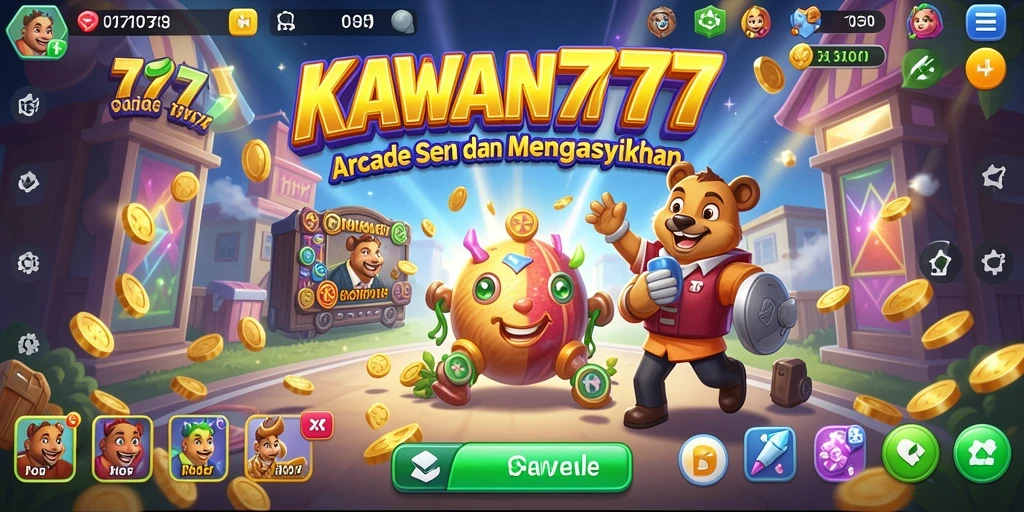 Tampilan gameplay KAWAN777 dengan aksi seru dan menarik.