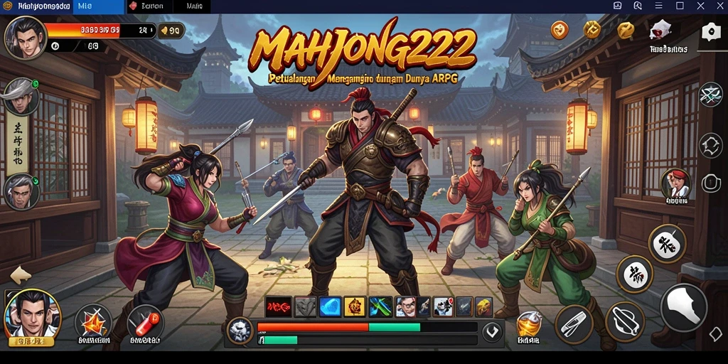 Tangkapan layar dari gameplay seru MAHJONG222 yang menunjukkan aksi ARPG.
