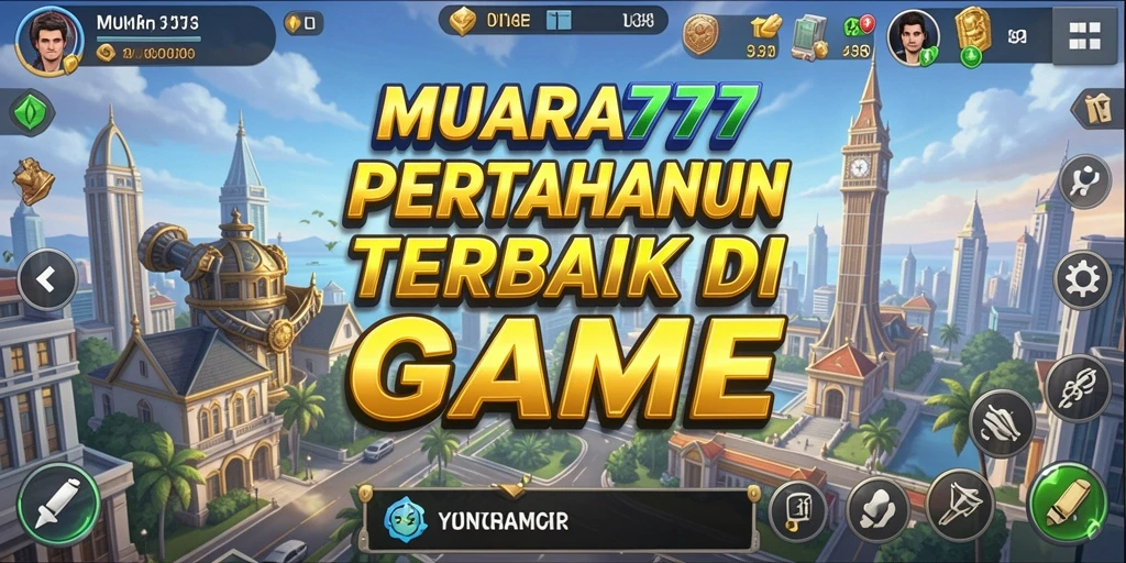 Tampilan seru dari gameplay Tower Defense MUARA777.