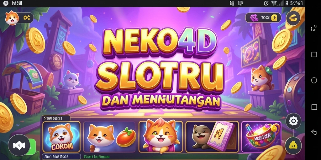Screenshot gameplay NEKO4D yang menampilkan suasana permainan slot yang seru.