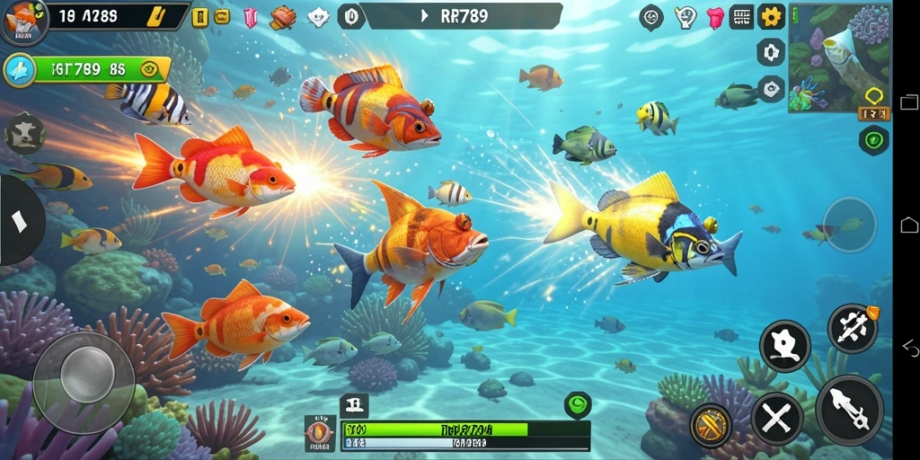 Tampilan gameplay seru Tembak Ikan di RR789.