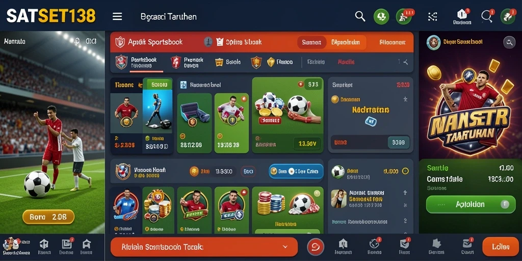 Tangkapan layar dari gameplay taruhan Sportsbook SATSET138.