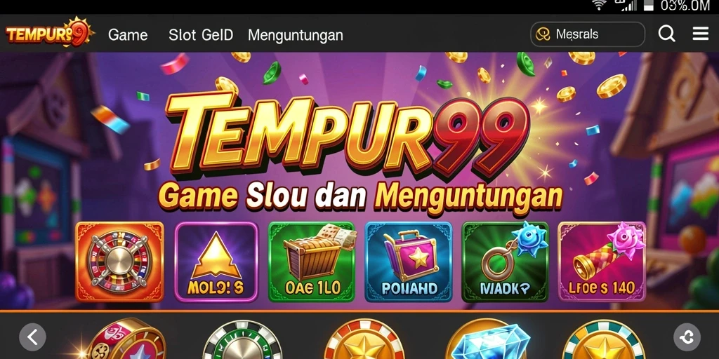 Screenshot TEMPUR99 menampilkan gameplay Slot yang menarik dan seru.